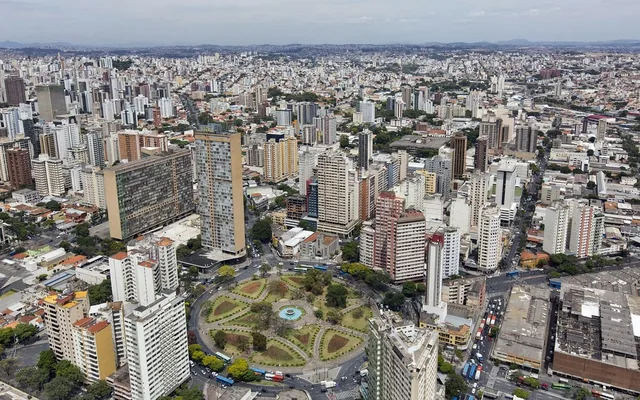 Belo Horizonte - MG Vista panorâmica da cidade com prédios em Belo Horizonte