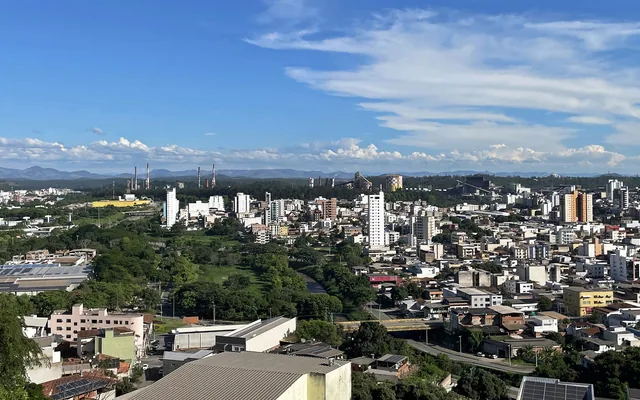 Ipatinga - MG vista panorâmica da cidade com prédios em Ipatinga